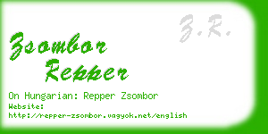 zsombor repper business card